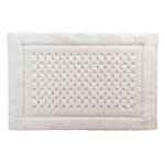 Paris Prix Tapis de Bain Jacquard  Damaris  50x80cm Blanc