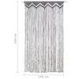 Voir la diapositive 6 : VIDAXL Rideau en macrame Anthracite 140x240 cm Coton