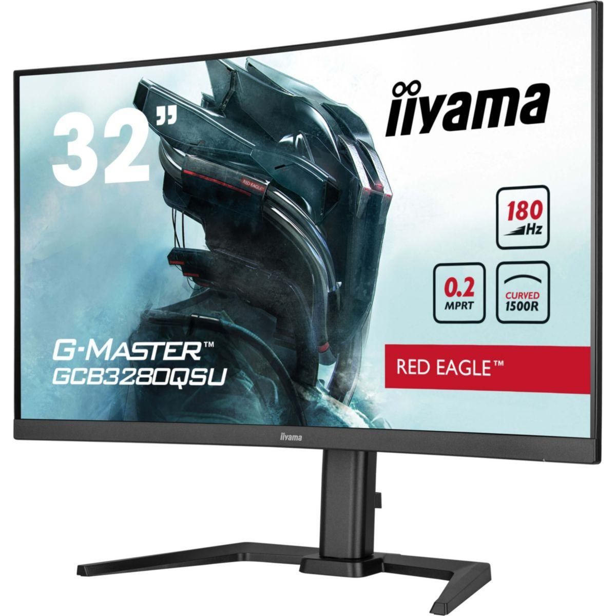 Iiyama Ecran PC Gamer G-MASTER GCB3280QSU-B2 32'' Plat IPS