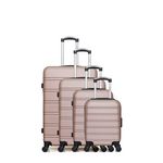 HERO HERO - Set de 4 Valises RENOSO-M. Coloris disponibles : Gris, Rose, Beige, Noir