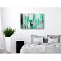 Voir la diapositive 2 : Paris Prix Tableau Imprimé  Umbrella in Love Wide Green