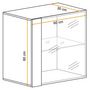 Voir la diapositive 4 : Paris Prix Vitrine Murale LED  Switch  60cm Naturel