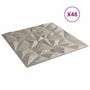 Voir la diapositive 4 : VIDAXL Panneaux muraux 48 pcs beton 50x50 cm XPS 12 m² amethyste
