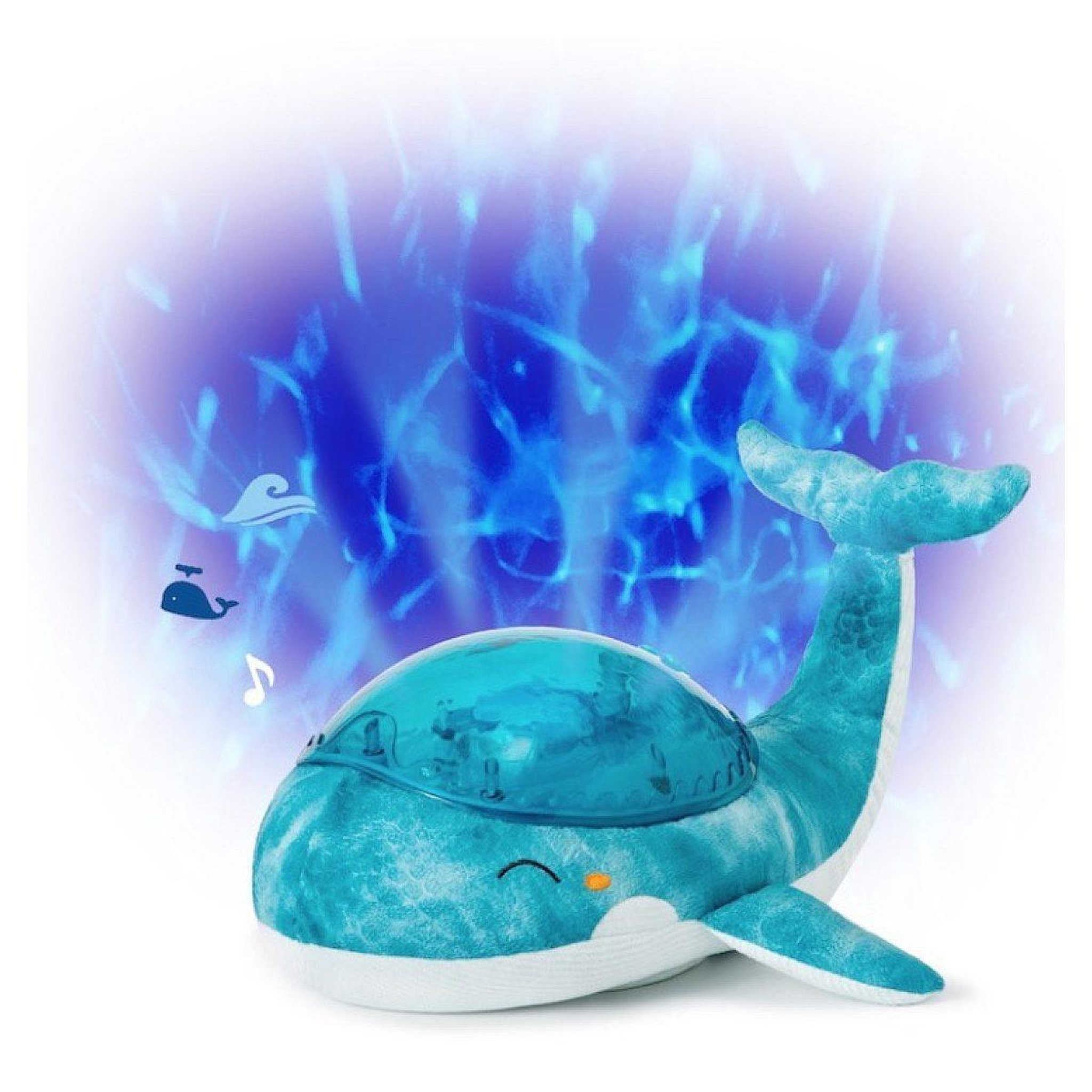 LITTLE BIG FRIENDS Veilleuse musicale baleine tranquille - bleu - rechargeable