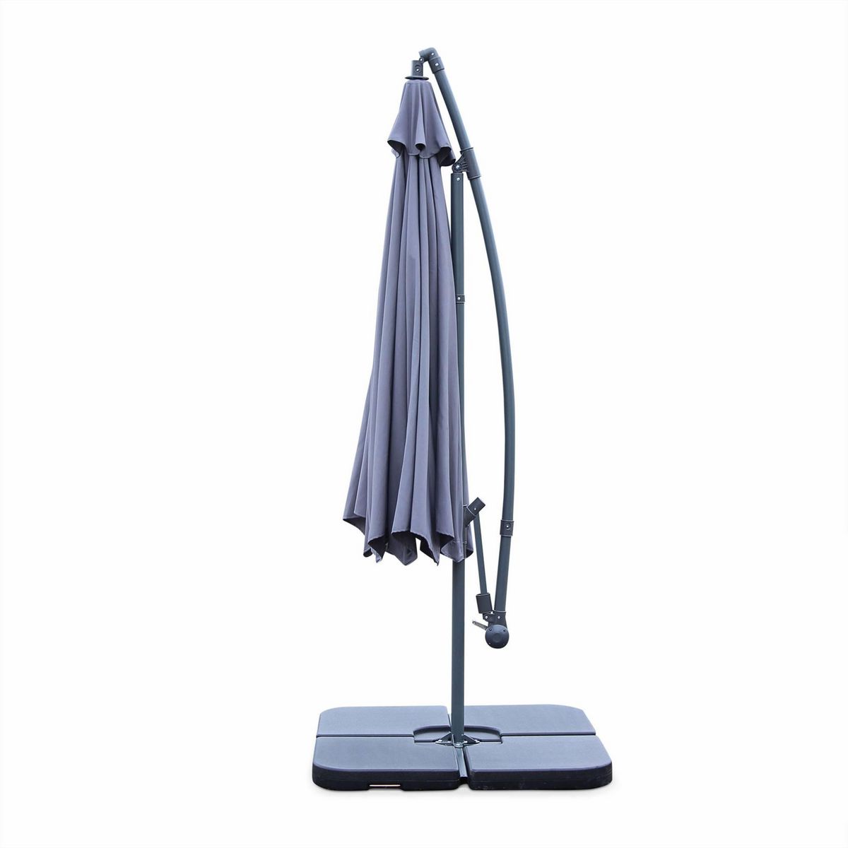 SWEEEK Parasol déporté rond Hardelot diamètre 350cm excentré  8 baleines