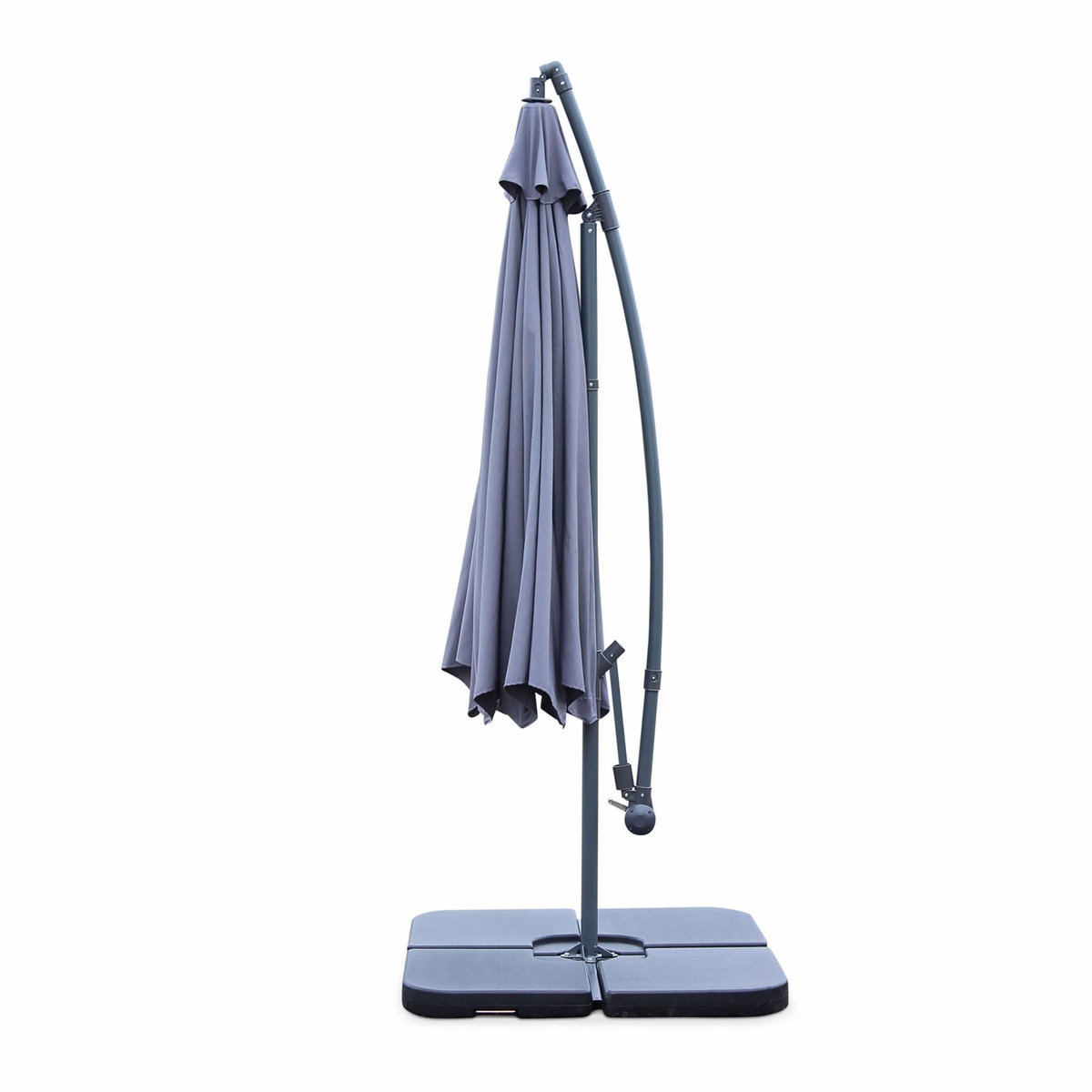 SWEEEK Parasol déporté rond Hardelot diamètre 350cm excentré  8 baleines