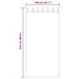 Voir la diapositive 6 : VIDAXL Rideaux en voile avec passe-tringles 2 pcs rose