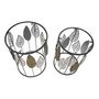 Voir la diapositive 2 : Paris Prix Lot de 2 Tables d'Appoint  Feuilles  55cm Multicolore