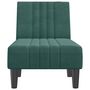 Voir la diapositive 4 : VIDAXL Chaise longue vert fonce velours