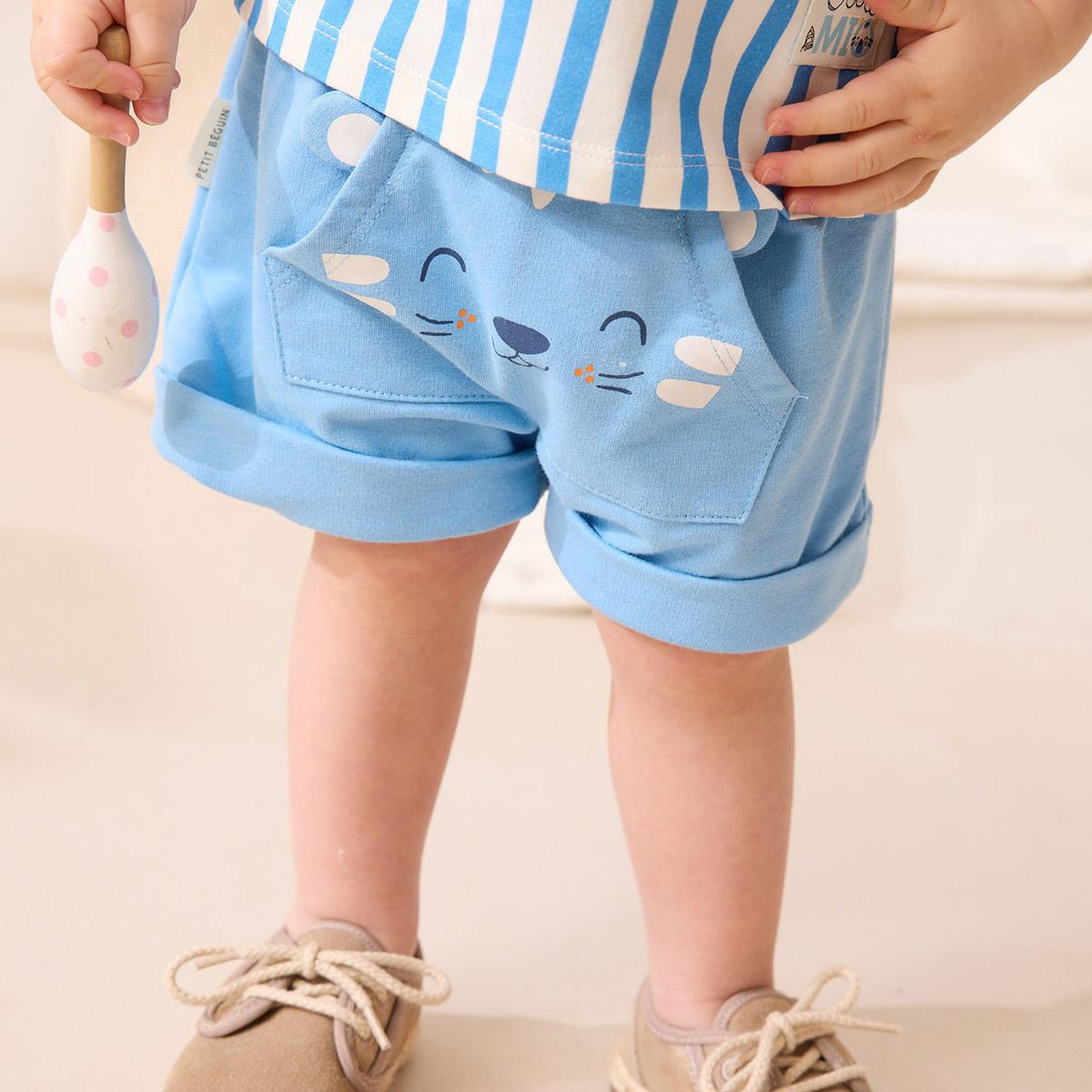 Voir la diapositive 4 : Petit Béguin Short bébé Biscarosse