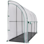 Voir la diapositive 3 : ID MARKET Serre d'hivernage murale adossée 300 x 80 x 160 cm double ouverture balcon et terrasse
