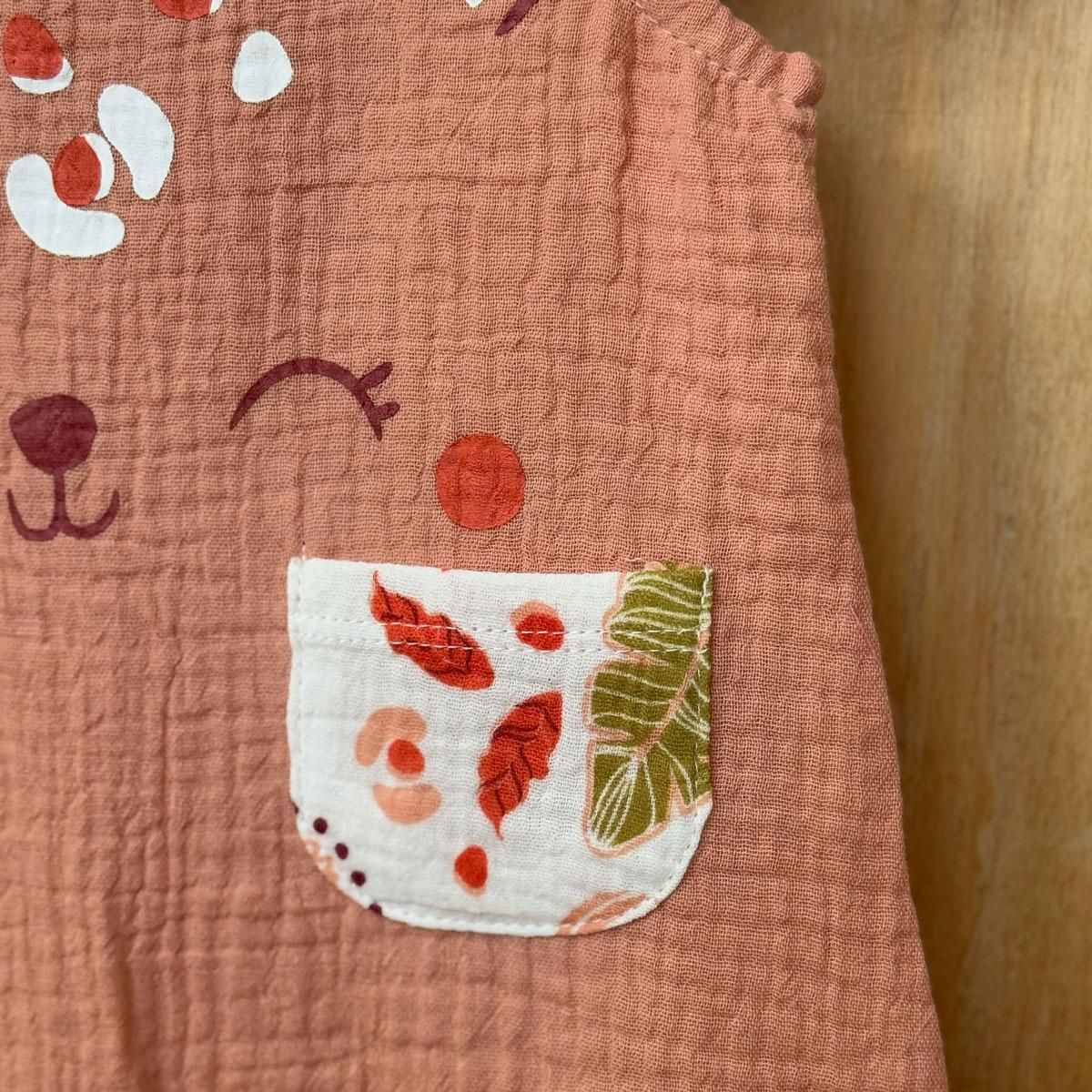 Petit Béguin Barboteuse bébé en gaze de coton Mindanao