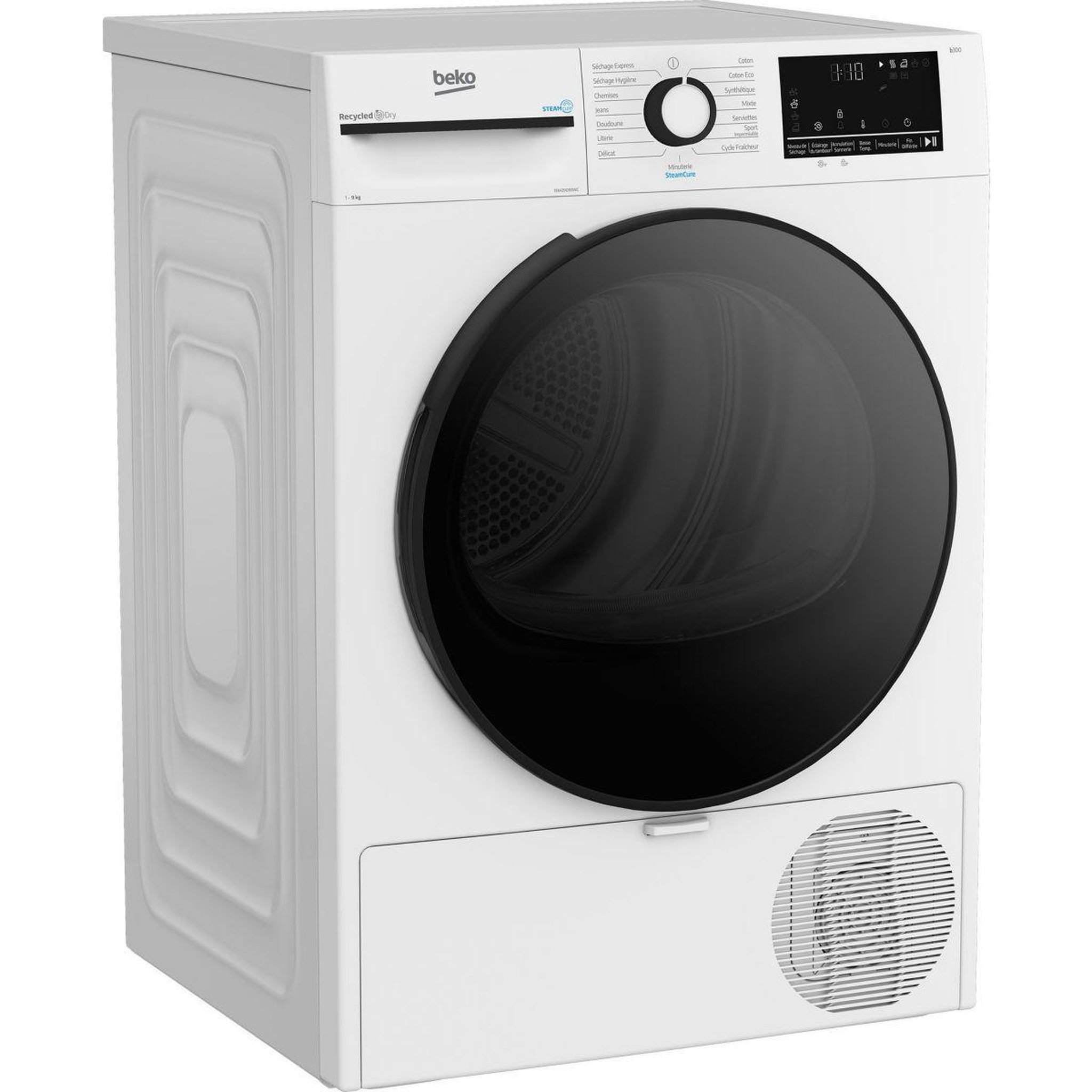 Voir la diapositive 3 : Beko Sèche linge pompe à chaleur d3h29d93wc