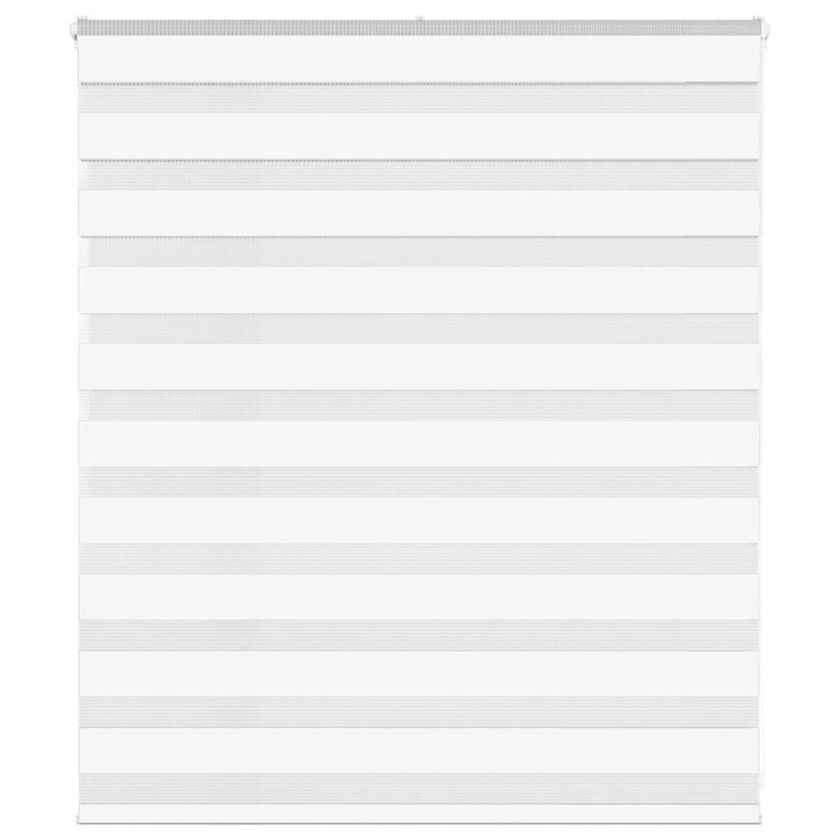 VIDAXL Store zebre blanc 130x100 cm largeur du tissu 125,9cm polyester