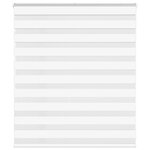 VIDAXL Store zebre blanc 130x100 cm largeur du tissu 125,9cm polyester