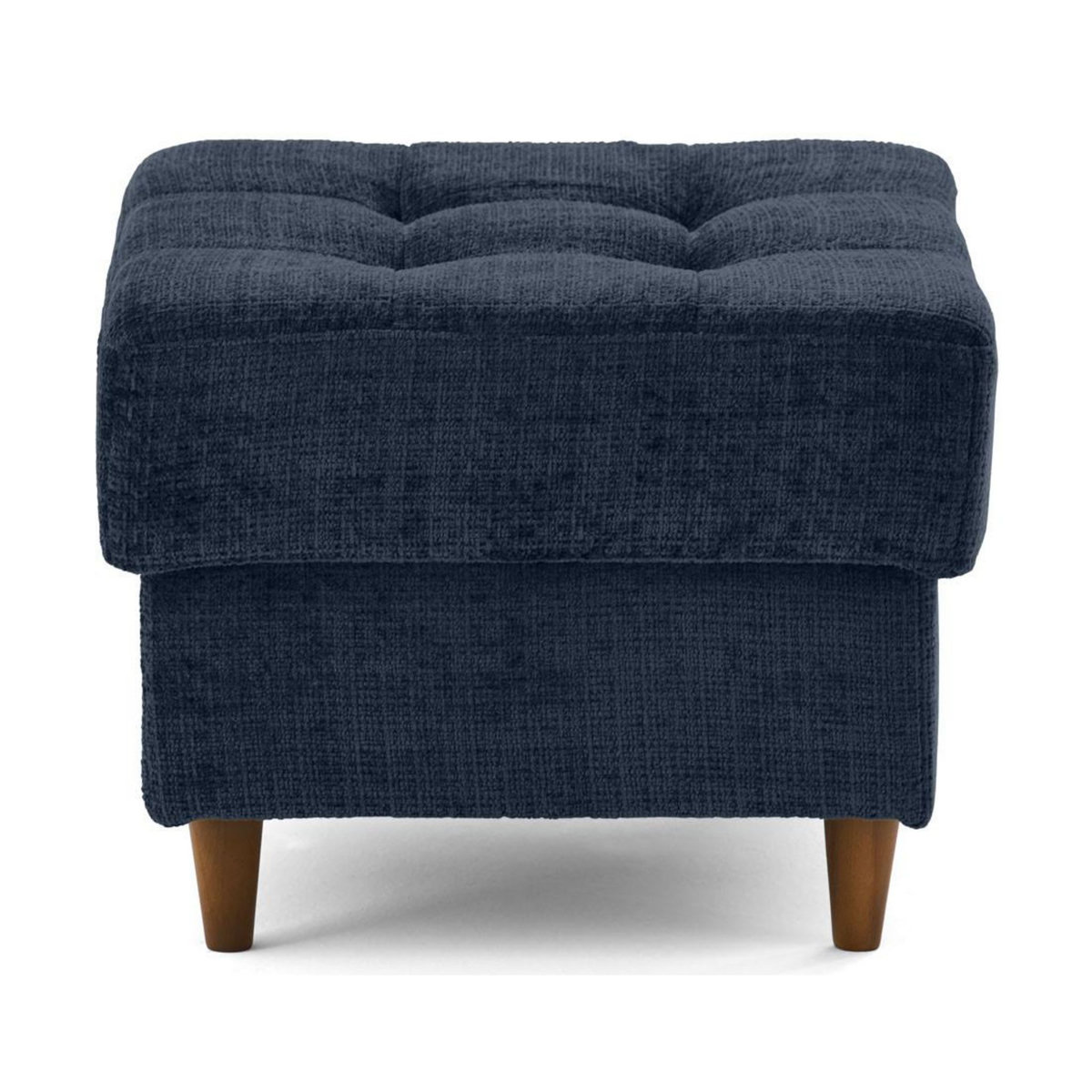 LISA DESIGN Anna - pouf en velours texturé - pieds en bois