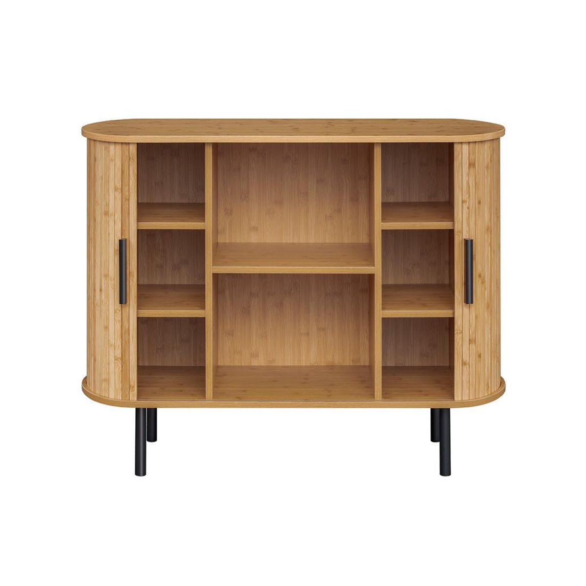 BEST MOBILIER Kofu - buffet bas - bambou - 2 portes - 100 cm