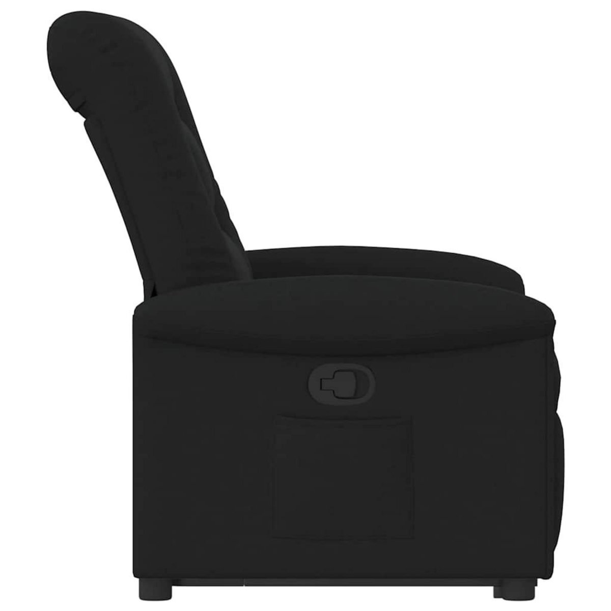 VIDAXL Fauteuil inclinable noir tissu