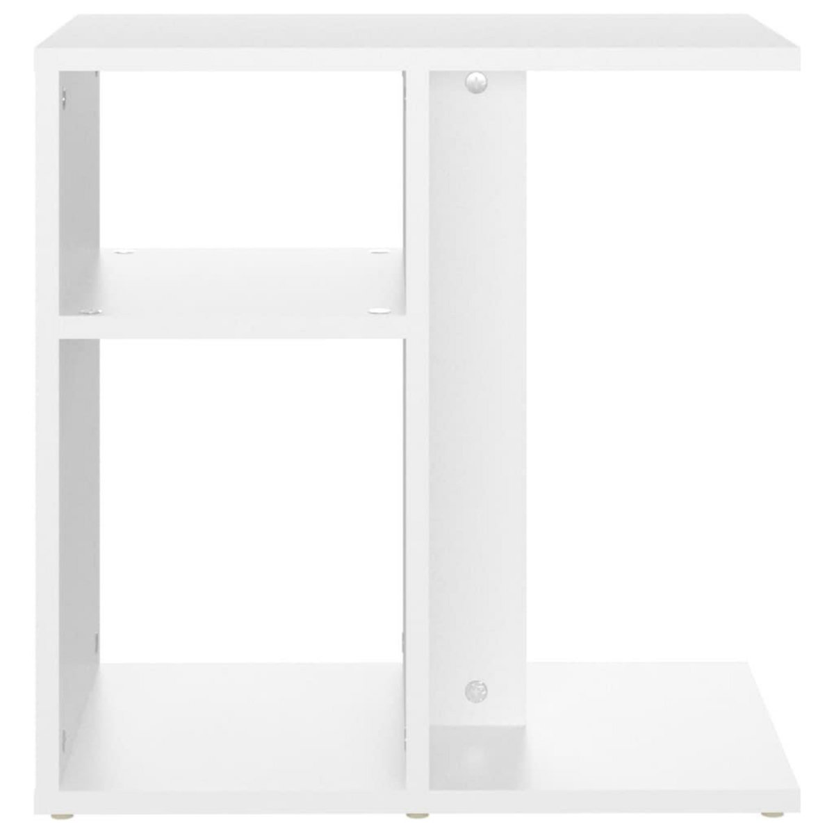 VIDAXL Table d'appoint Blanc 50x30x50 cm Bois d'ingenierie