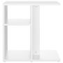 Voir la diapositive 5 : VIDAXL Table d'appoint Blanc 50x30x50 cm Bois d'ingenierie