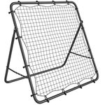 HOMCOM Filet de rebond football pliable réglable 5 angles - acier - 120x73x112cm - noir