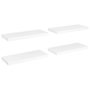 Voir la diapositive 2 : VIDAXL Etageres murales flottantes 4 pcs blanc 60x23,5x3,8 cm MDF