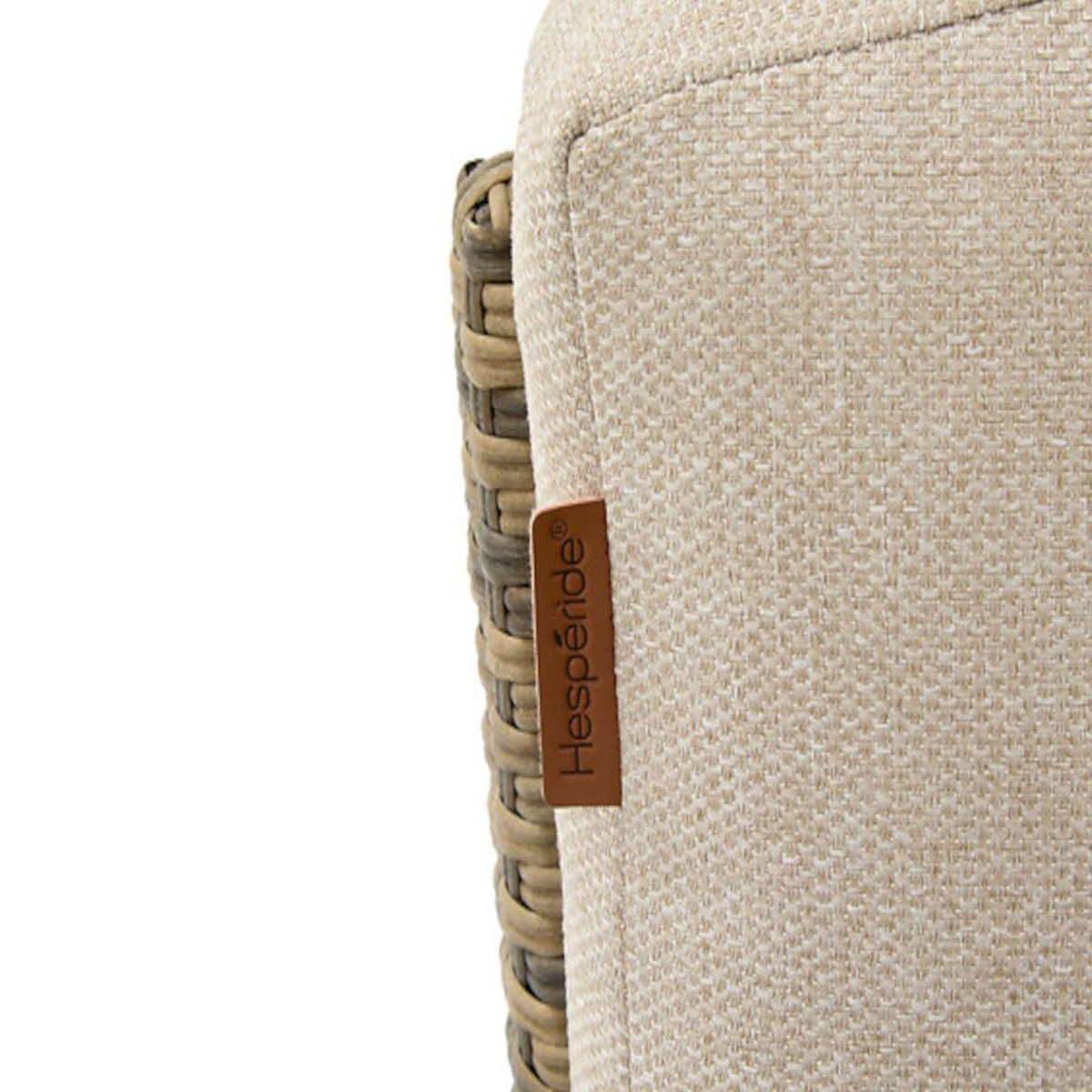 HESPERIDE Fauteuil de jardin en alu et résine tressée Selenim Naturae - Hespéride