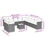 Voir la diapositive 3 : VIDAXL Salon de jardin 12 pcs avec coussins noir resine tressee