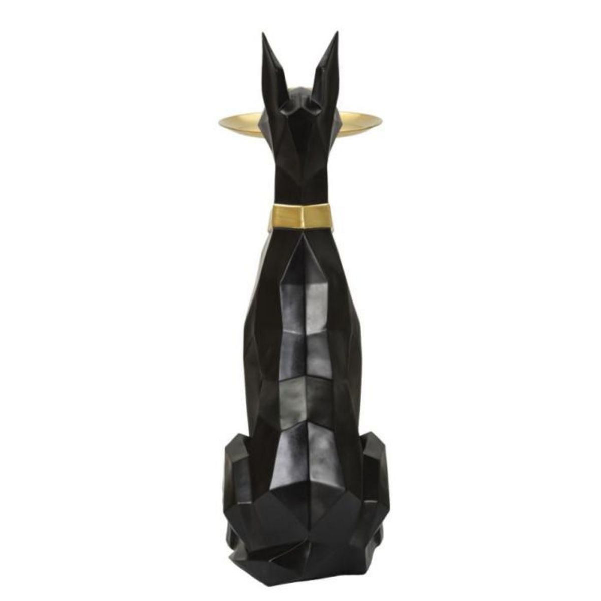 Paris Prix Vide-Poche Statue Chien  Origami  91cm Noir