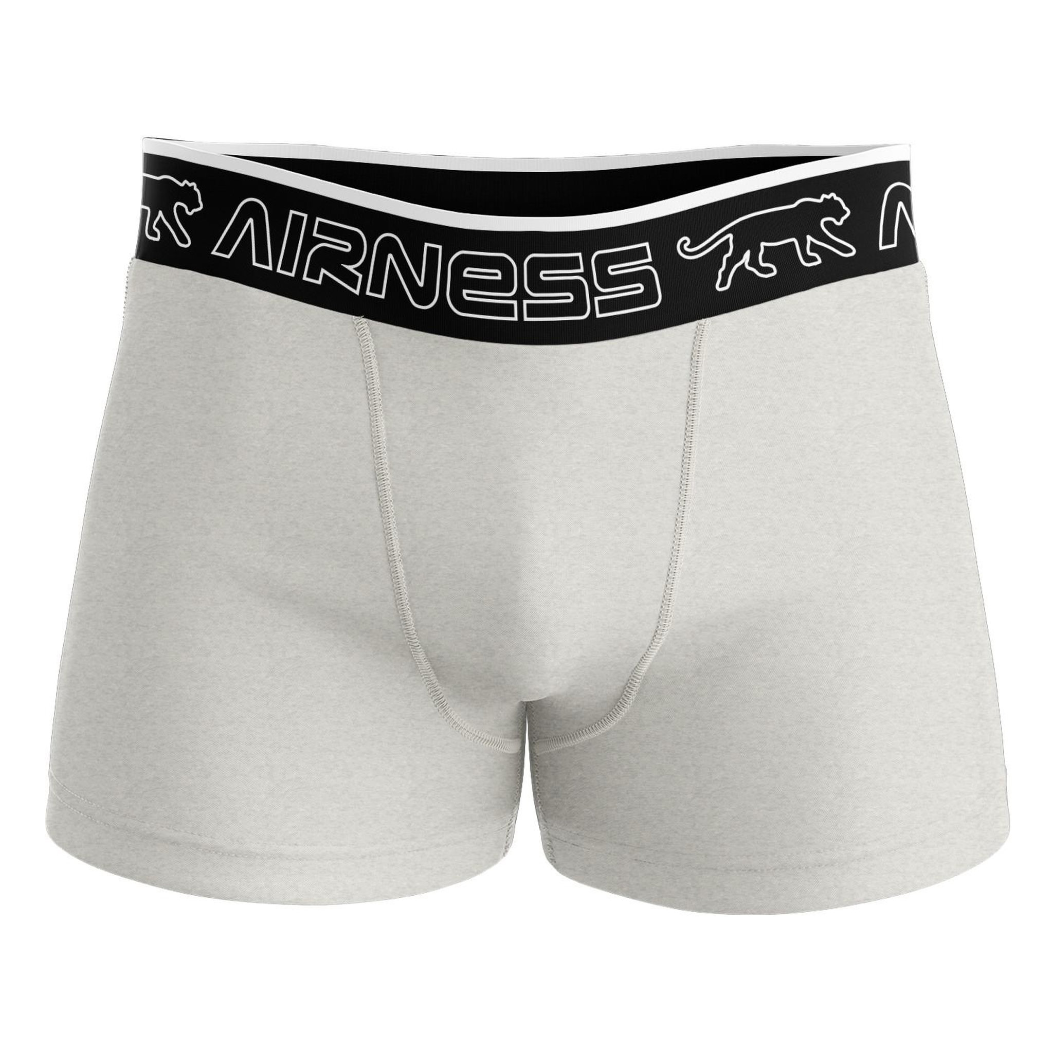 Voir la diapositive 4 : Airness Airness lot de 5 boxers homme en coton colorés starter