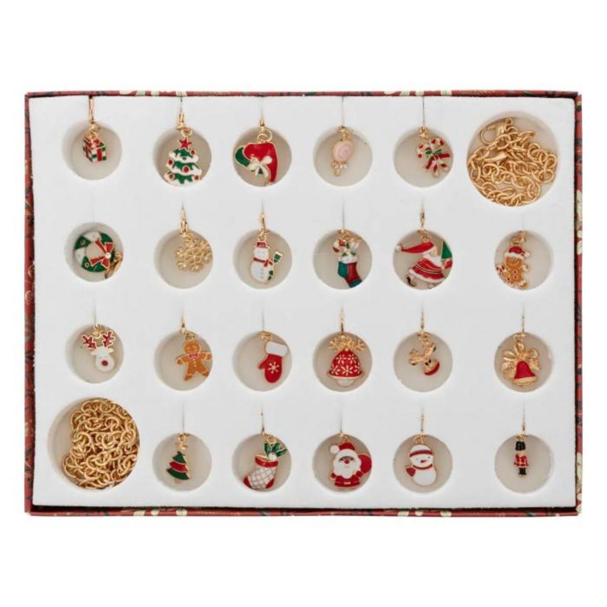 ATMOSPHERA Calendrier de l'Avent  Bijoux  21cm Rouge