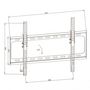 Voir la diapositive 4 : tectake Support mural TV 32 - 100  inclinable, VESA max.: 600x400, max. 120kg