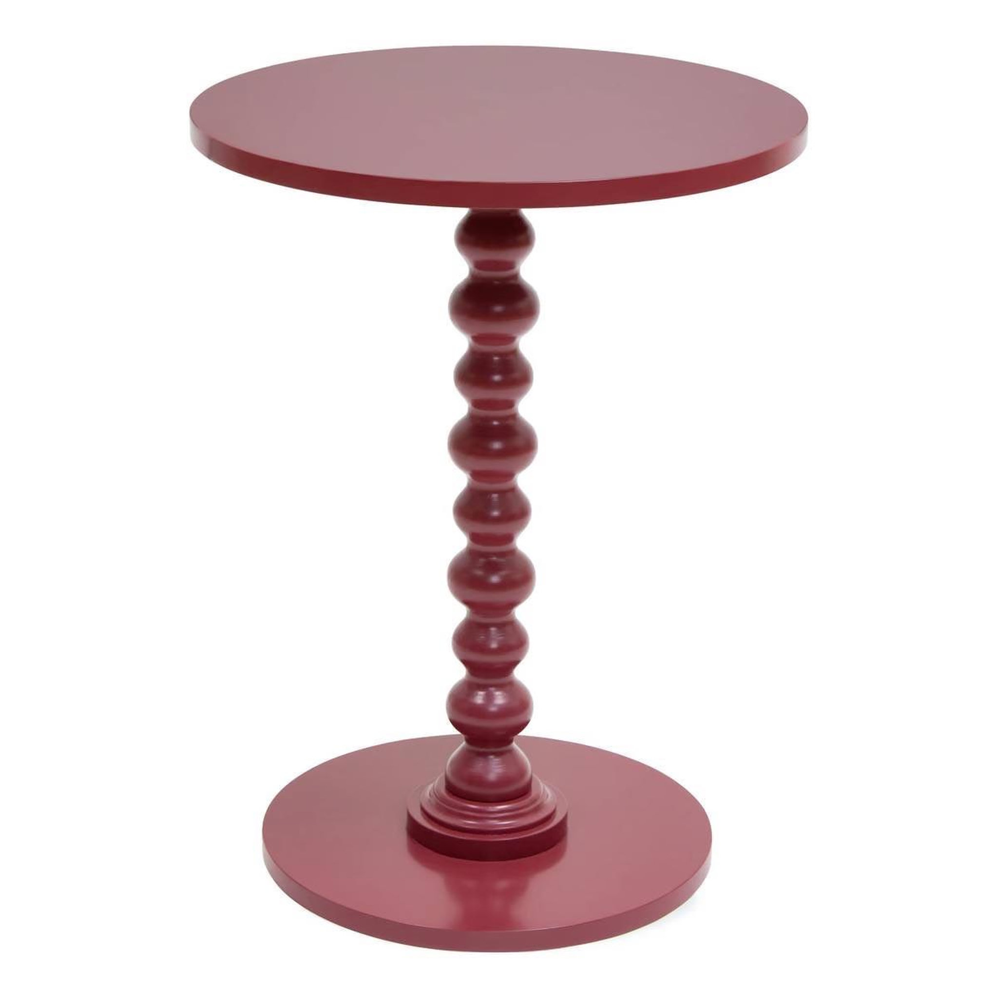 ATMOSPHERA Table d'appoint ronde  alix  50cm rouge grenat
