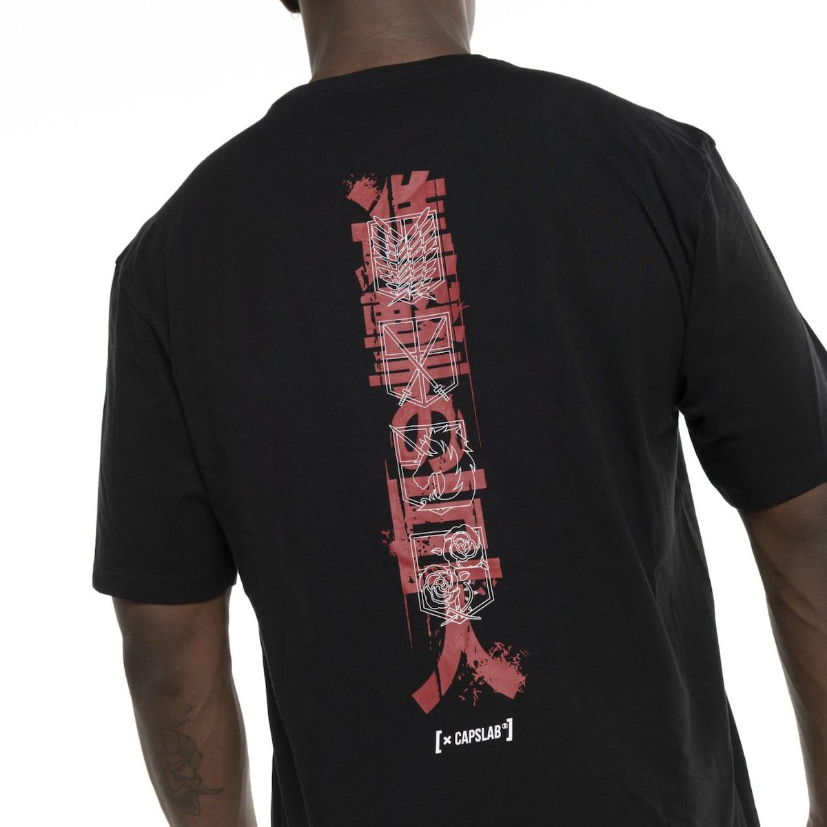 CAPSLAB T-shirt homme relax fit Attack on Titan