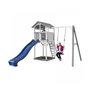 Voir la diapositive 3 : Axi House AXI Structure de jeu Beach Tower Gris Blanc avec 1 balancoire et toboggan Bleu
