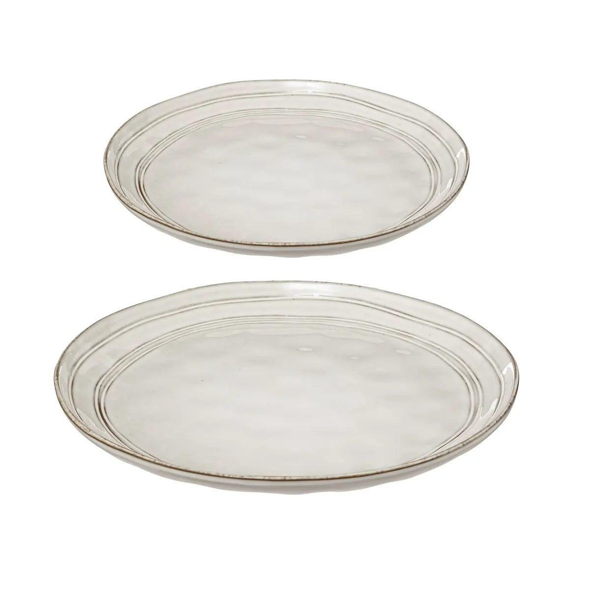 SECRET DE GOURMET Service de table 12 pièces  flower  26cm gris