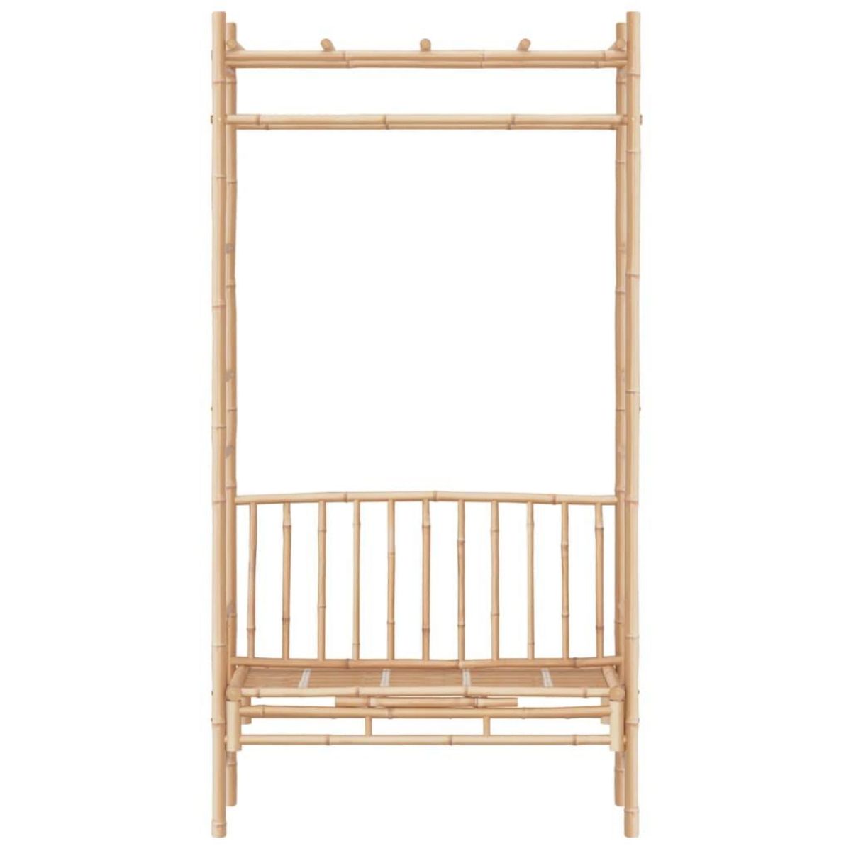 VIDAXL Banc de jardin avec pergola 116 cm Bambou