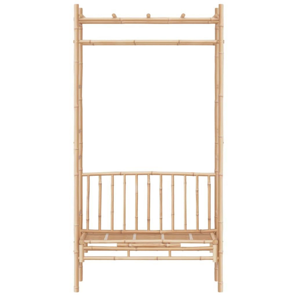 VIDAXL Banc de jardin avec pergola 116 cm Bambou