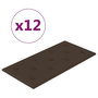Voir la diapositive 2 : VIDAXL Panneaux muraux 12 pcs Marron 60x30 cm Similicuir 2,16 m^2