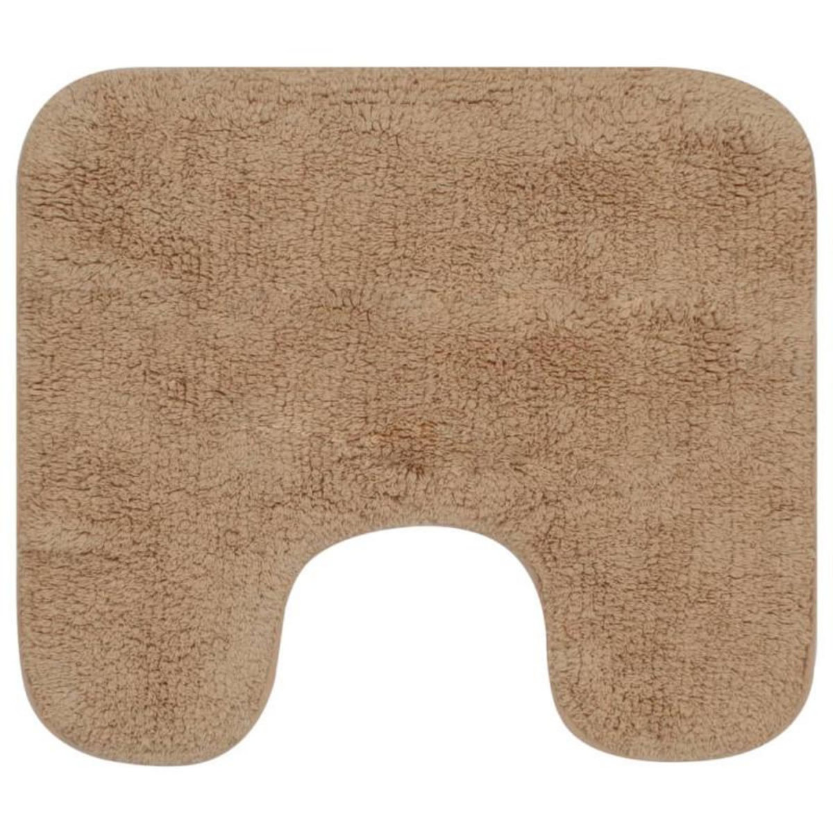 VIDAXL Tapis de salle de bain 2 pcs Tissu Beige