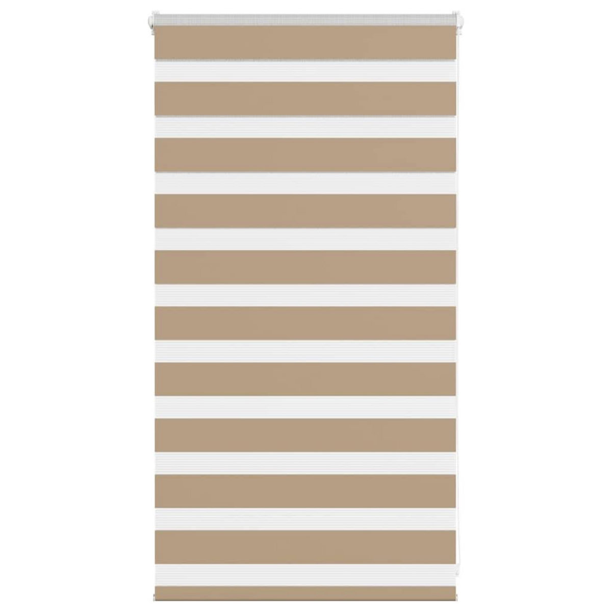 VIDAXL Store zebre marron sable largeur du tissu 75,9 cm polyester