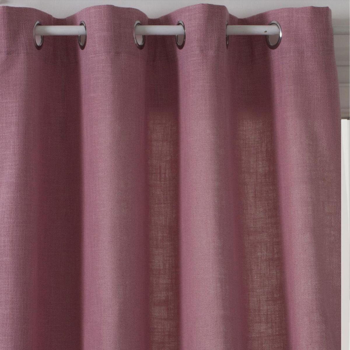 ATMOSPHERA Rideau Clem - 140 x 260 cm - Rose foncé