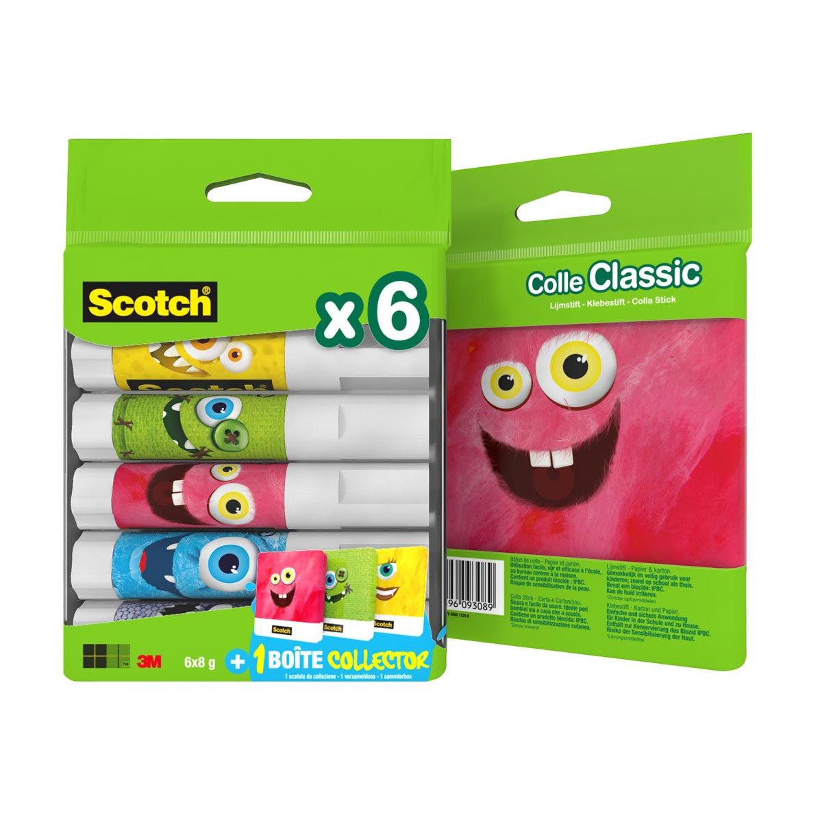SCOTCH Lot de 6 bâtons de colle blanche 8g