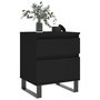 Voir la diapositive 4 : VIDAXL Tables de chevet 2 pcs noir 40x35x50 cm bois d'ingenierie