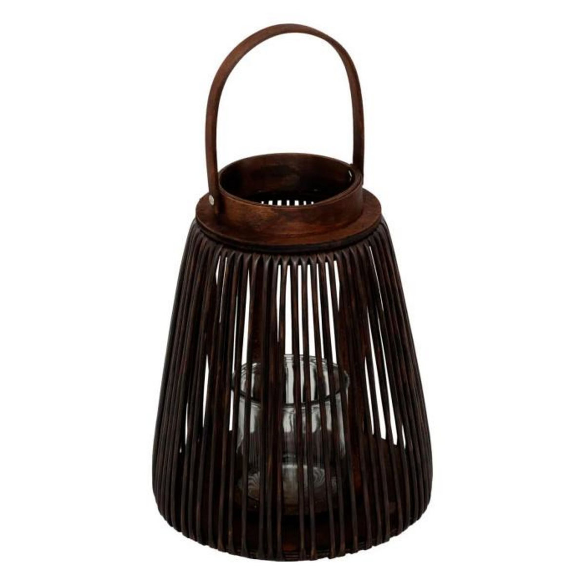 ATMOSPHERA Lanterne Avec Anse  Hopia  31cm Marron