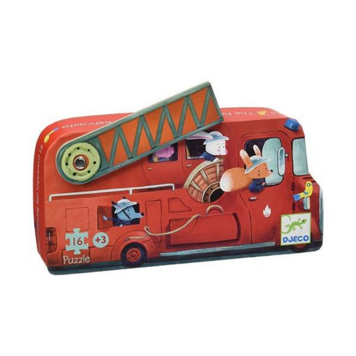 Djeco Puzzle 16 pièces Djeco Le camion de pompier