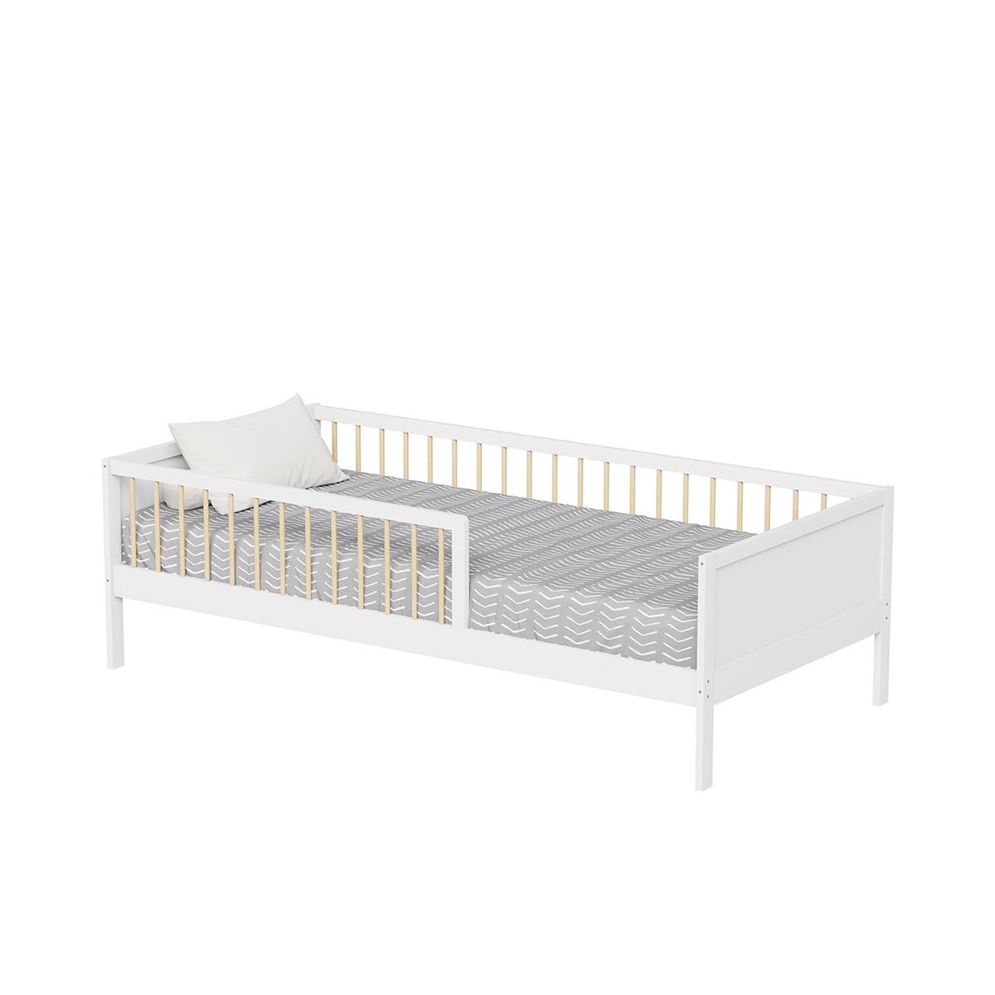 Voir la diapositive 1 : MINEA Minea | lit avec barrière pepito 90x190 cm (matelas non inclus)