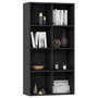 Voir la diapositive 3 : VIDAXL Bibliotheque/Buffet Noir 66x30x130 cm Bois d'ingenierie
