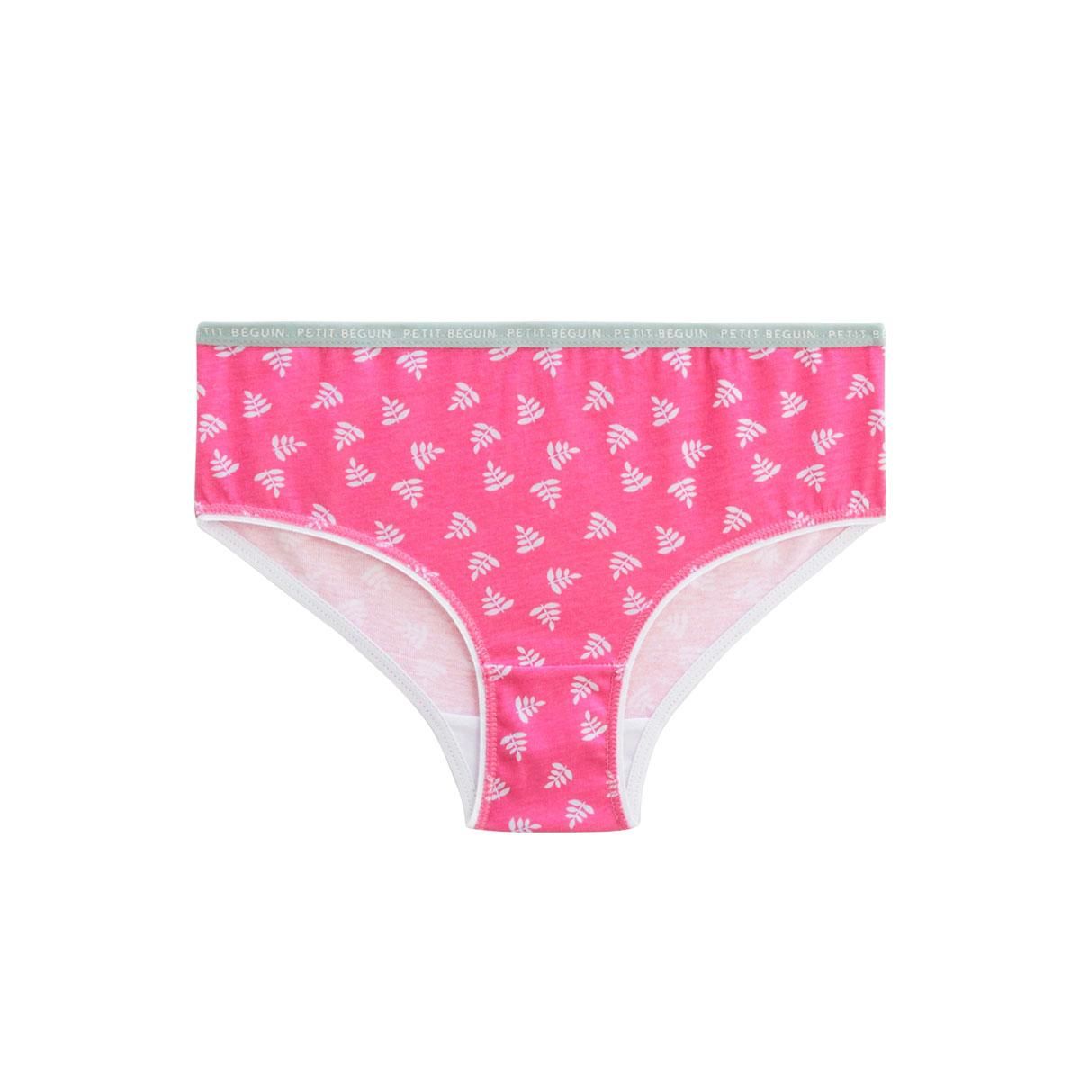 Petit Béguin Lot de 3 culottes fille Love Jungle