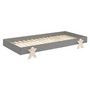 Voir la diapositive 3 : Paris Prix Lit Enfant en Bois  Modulo Smiley III  90x200cm Gris